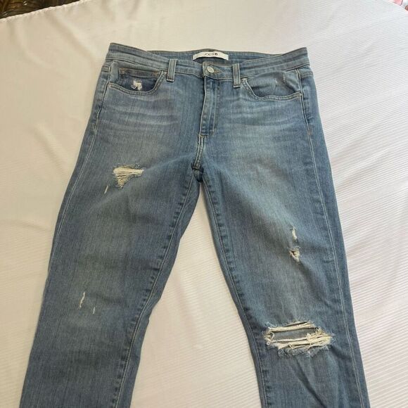 Joe’s Jeans Atlantic Destroyed Distressed Skinny Ankle Denim Jeans Size 30 - Picture 2 of 12